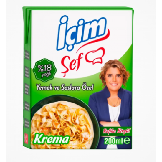 İçim Şef Yemeklik Krema 200 ML