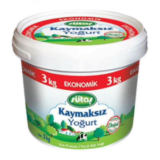 Sütaş Yoğurt 3 KG